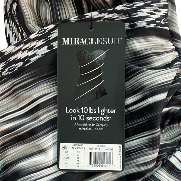 Miraclesuit Sanibel Warp Speed Underwire Wrap One Piece Swimsuit NWT New 12 - Picture 8 of 8